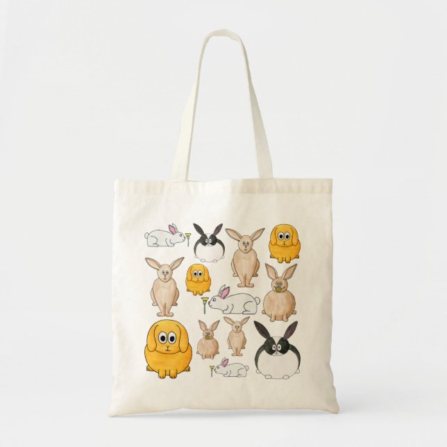 Bolsa Tote Coelhos (Frente)