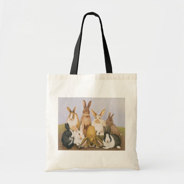 Bolsa Tote Coelhos afortunados (Frente)