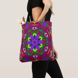 Bolsa Tote Cœurs kaléidoscope - Hearts painting kaleidoscope 