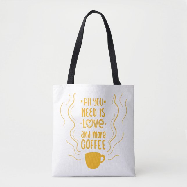 Bolsa Tote Coffee Coffee Cofote Caffeine Vício Cover Cotação (Frente)