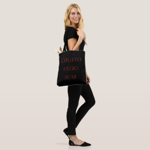 Bolsa Tote cogito ergo sum, frase latina