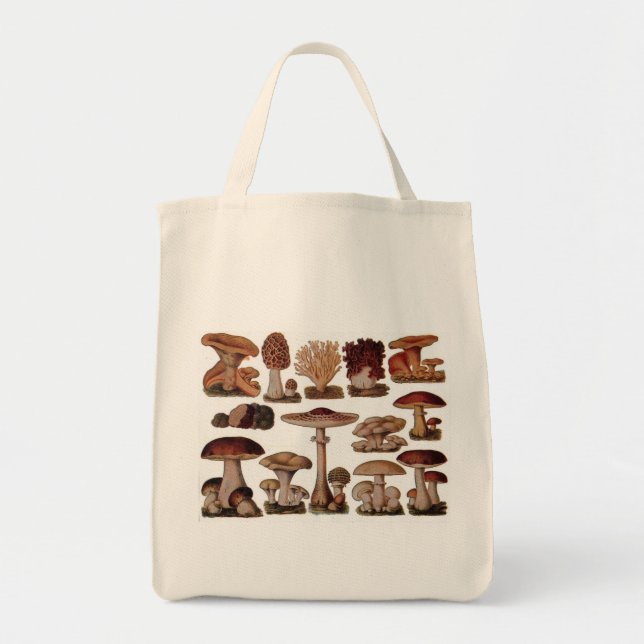 Bolsa Tote Cogumelo-da-índia hipster-vegetariano (Frente)