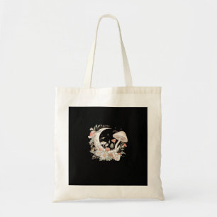 Bolsa Tote Cogumelo Estético Lua Goblincore E Cottagecore