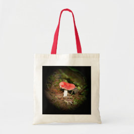 Bolsa Tote Cogumelo Russula de Tampa Vermelha