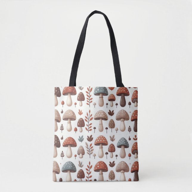 Bolsa Tote Cogumelos Marchando (Frente)