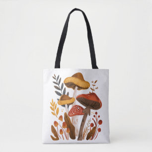 Bolsa Tote Cogumelos Nórdicos
