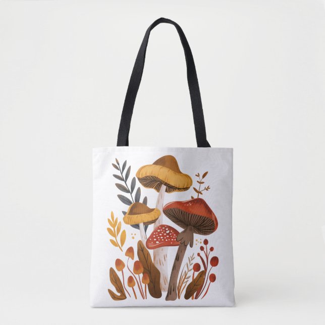Bolsa Tote Cogumelos Nórdicos (Frente)