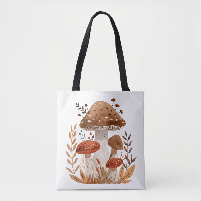 Bolsa Tote Cogumelos Nórdicos (Frente)