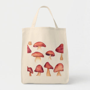 Bolsa Tote Cogumelos - Saco de tota de Grocery (100% de algod