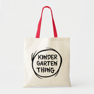 Bolsa Tote Coisa 1 - Coisa 2 do jardim de infância