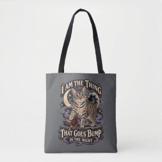 Bolsa Tote Coisa Que Faz Barulho na Noite Gato de Halloween