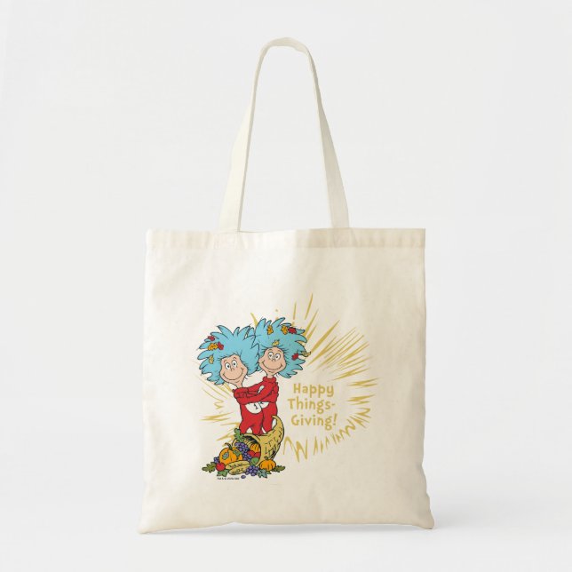 Bolsa Tote Coisa Um Coisa Dois Feliz Coisas-Dar! (Frente)