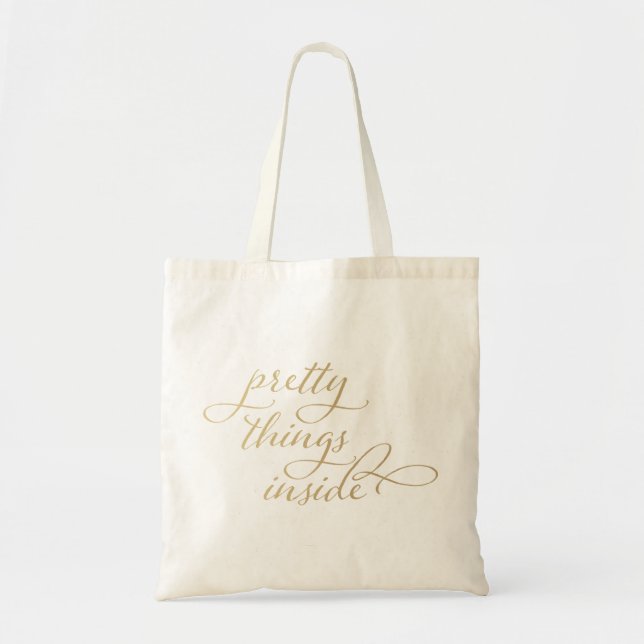 Bolsa Tote Coisas bonito para dentro (Frente)