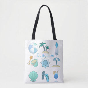 Bolsa Tote Coisas da vida na praia Thunder_Cove
