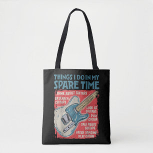 Bolsa Tote Coisas de Guitarra que Faço no Meu Tempo Livre Div