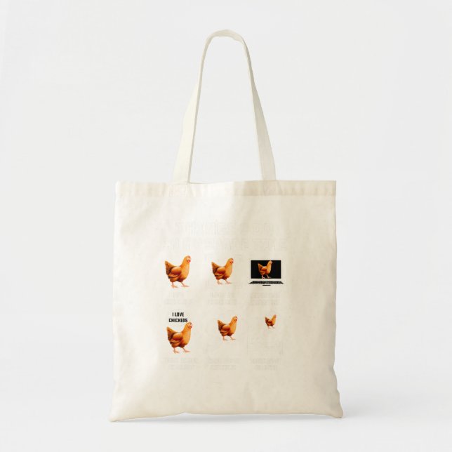 Bolsa Tote Coisas De Pintinho De Frango Que Eu Faço Em Meu Fr (Frente)