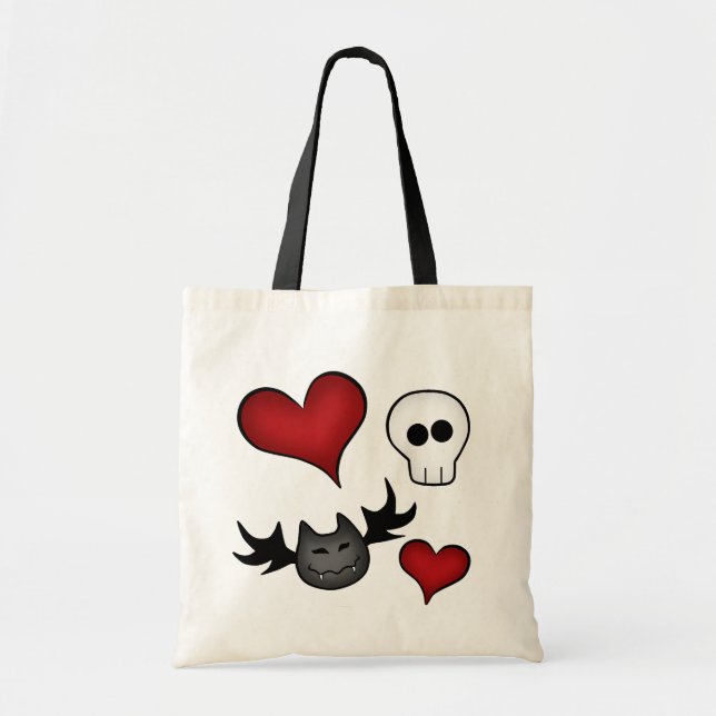 Bolsa Tote Coisas góticas que amo (Frente)