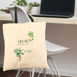 Bolsa Tote Coisas Incríveis de Professor Plantas de Casa Pers