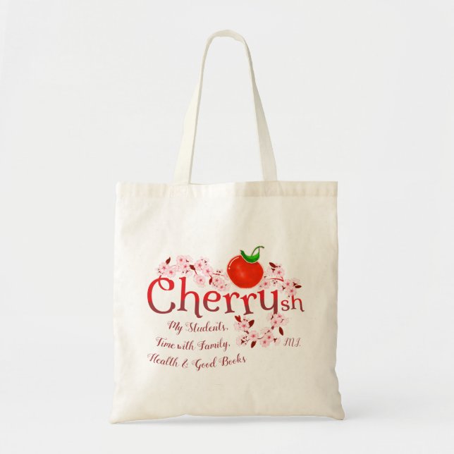 Bolsa Tote Coisas que Cherrysh | Cherry Pun (Frente)