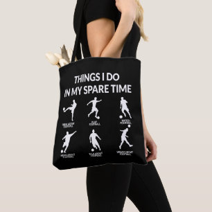 Bolsa Tote Coisas Que Eu Faço No Meu Futebol De Divertimento
