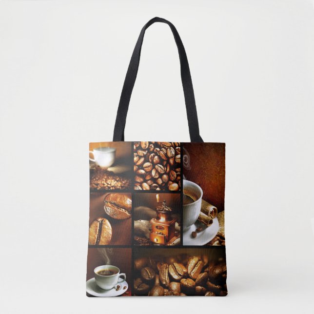 Bolsa Tote Colagem 2 do café (Frente)