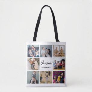 Bolsa Tote Colagem da família moderna simples personalizada