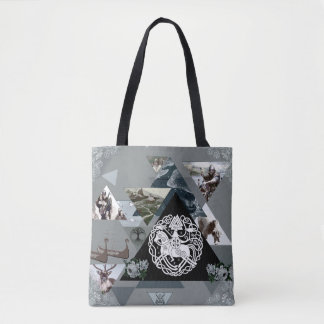Bolsa Tote Colagem da safra Retro com rendas e flores