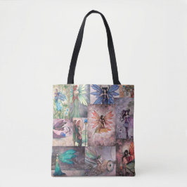 Bolsa Tote Colagem de Fadas por Molly Harrison