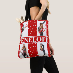 Bolsa Tote Colagem de Fotografias de Natal Sprinkle 4