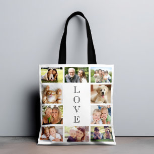 Bolsa Tote Colagem de Fotografias do Family Love 10