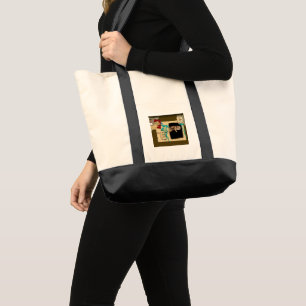 Bolsa Tote Colagem de Fotografias Vintage Personalizada