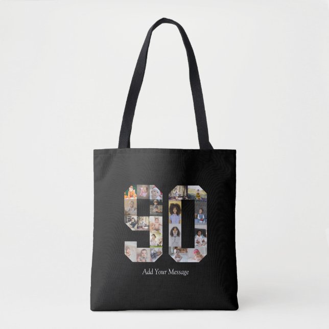 Bolsa Tote Colagem de Fotos 90 (Frente)