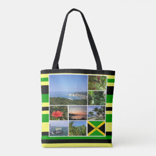 Bolsa Tote Colagem de Fotos da Jamaica