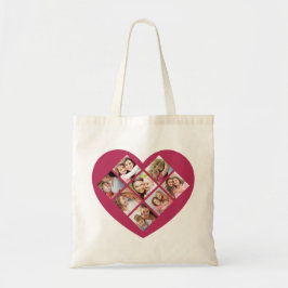 Bolsa Tote Colagem de Fotos de Amor de dia de as mães