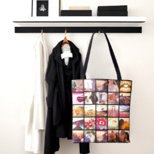 Bolsa Tote Colagem de fotos do Instagram