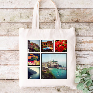 Bolsa Tote Colagem de Fotos do Instagram Personalizado
