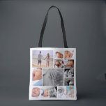 Bolsa Tote Colagem de Fotos Exclusiva Personalizada<br><div class="desc">colagem personalizada de fotos em todo o impressão do Ricaso - disponível em diferentes estilos e tamanhos</div>