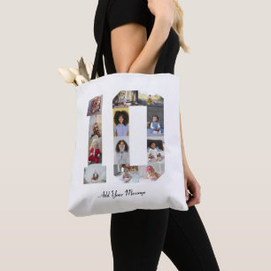 Bolsa Tote Colagem de Fotos Número 10