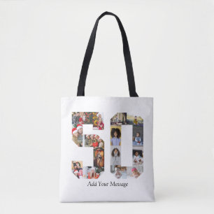 Bolsa Tote Colagem de Fotos Número 50
