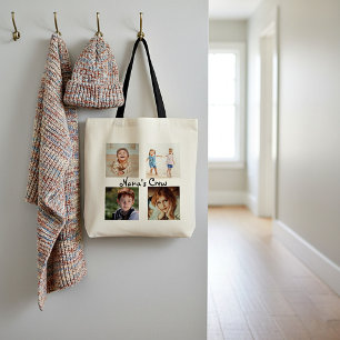 Bolsa Tote Colagem de Fotos Personalizada