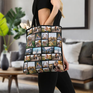 Bolsa Tote Colagem de Fotos Personalizada 32
