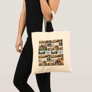 Bolsa Tote Colagem de Fotos Personalizada 32