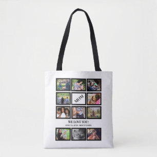 Bolsa Tote Colagem de Fotos Personalizada do Dia de as mães 1