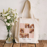 Bolsa Tote Colagem de Fotos Personalizada dos Melhores Amigos<br><div class="desc">Celebre seu vínculo indescritível com esta bolsa de fotos de "Melhores Amigos para Sempre"! Apresentando uma ousada inscrição "BFF" e espaço para 6 das suas fotos favoritas, esta design permite-lhe criar a sua própria manutenção personalizada. Adicione seus nomes ou uma mensagem sincera para torná-lo exclusivamente seu. Esta bolsa de tote...</div>