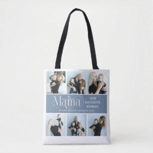 Bolsa Tote Colagem de Fotos Sentimentais Presente para a Mamã