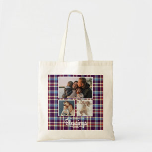 Bolsa Tote Colagem de Fotos Simples e Chic   Amor com Coração