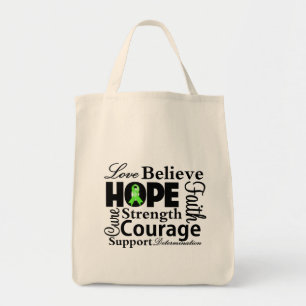 Bolsa Tote Colagem do linfoma de Non-Hodgkins da esperança