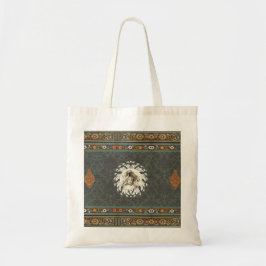 Bolsa Tote Colagem Vintage Retro com rendas e flores
