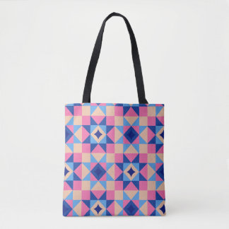Bolsa Tote Colcha de Bloco de Estrela Moderna
