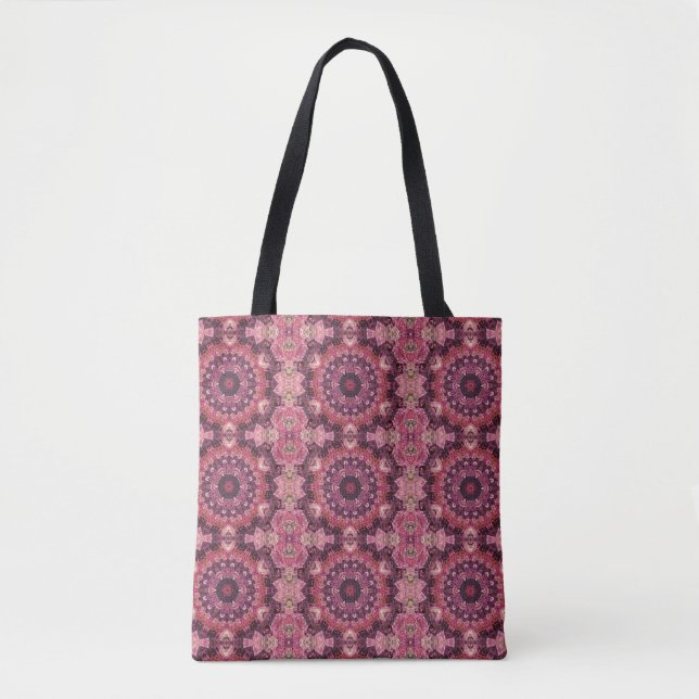 Bolsa Tote Colcha Rosa (Frente)